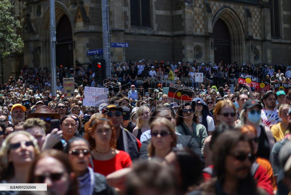 AUSTRALIA-MELBOURNE-RALLY