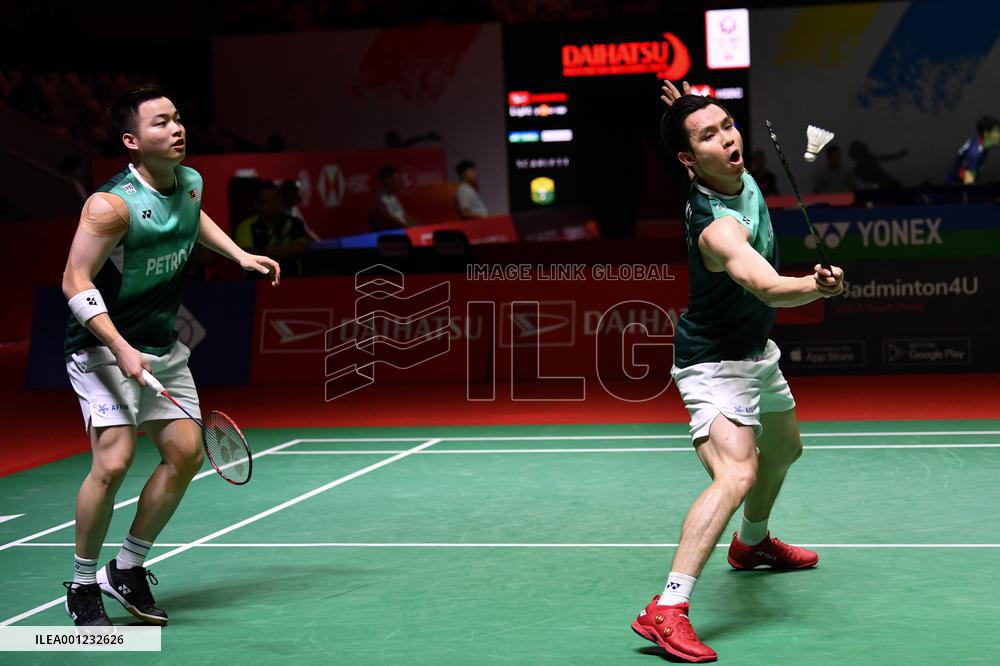 (SP)INDONESIA-JAKARTA-BADMINTON-INDONESIA MASTERS 2023-MEN'S DOUBLES