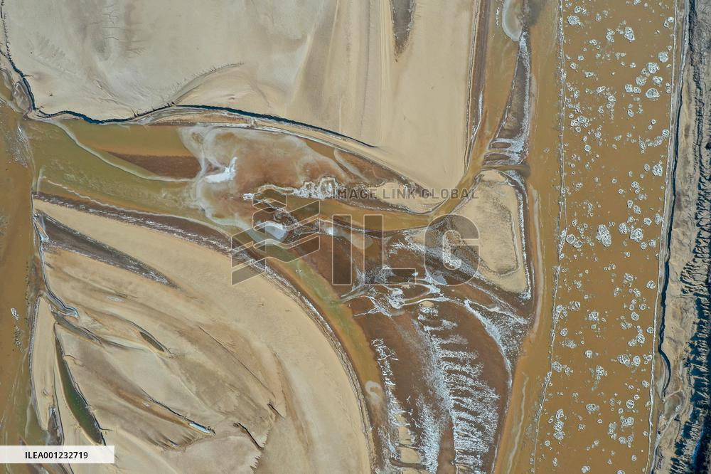 CHINA-SHANDONG-YELLOW RIVER-ICE JAM (CN)