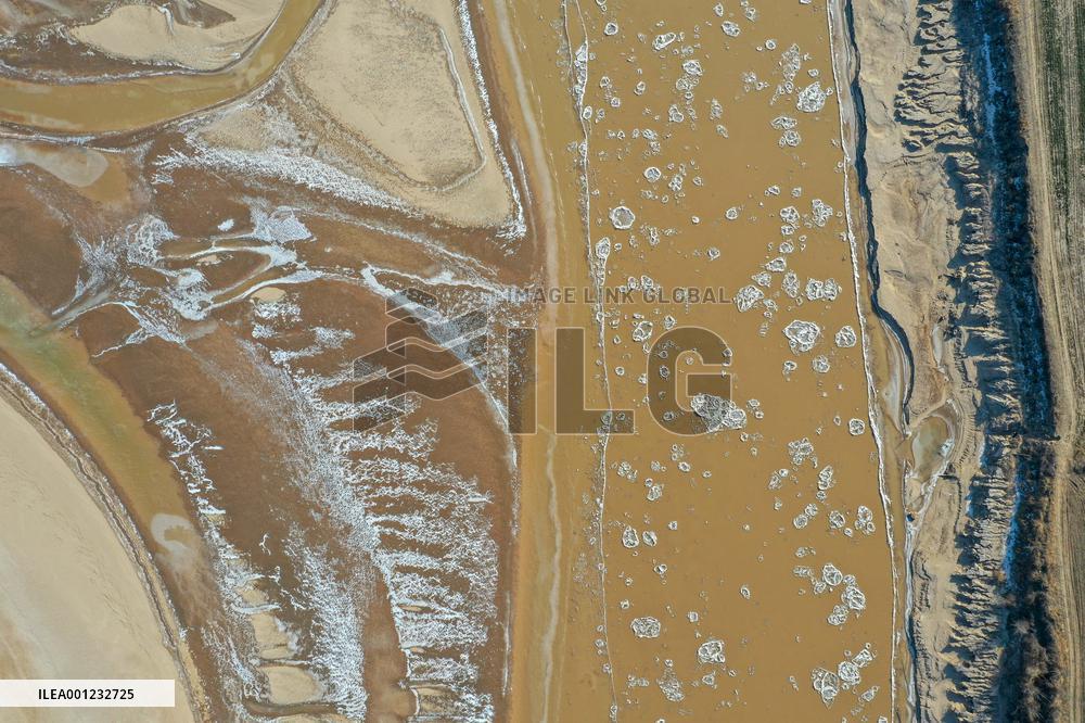 CHINA-SHANDONG-YELLOW RIVER-ICE JAM (CN)
