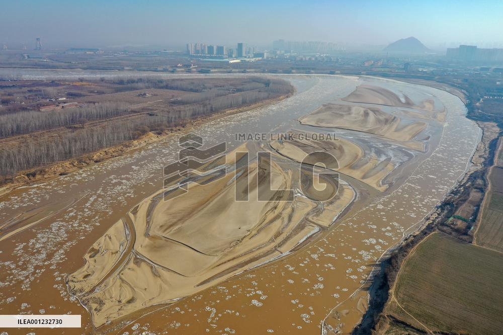 CHINA-SHANDONG-YELLOW RIVER-ICE JAM (CN)