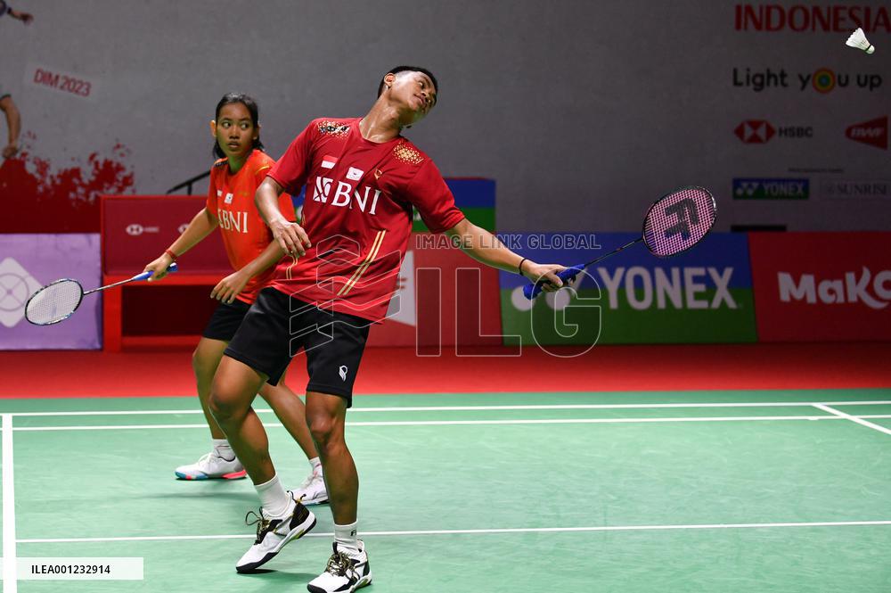 (SP)INDONESIA-JAKARTA-BADMINTON-INDONESIA MASTERS 2023-MIXED DOUBLES