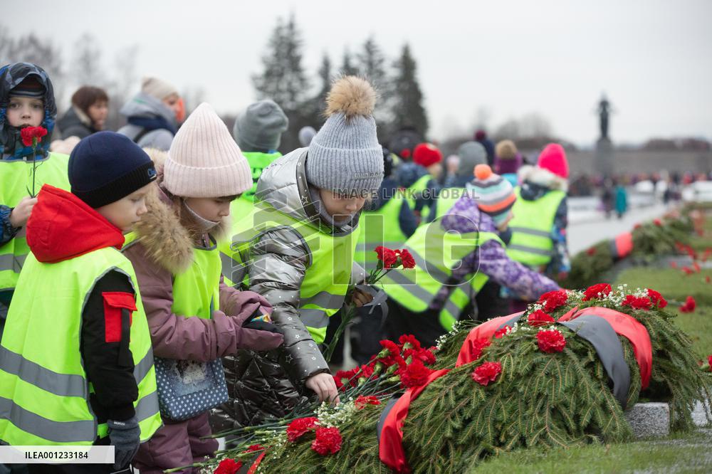 RUSSIA-ST. PETERSBURG-LENINGRAD BLOCKADE-ANNIVERSARY-MEMORIAL ACTIVITY