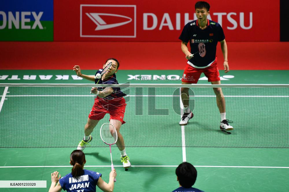 (SP)INDONESIA-JAKARTA-BADMINTON-INDONESIA MASTERS 2023-MIXED DOUBLES-SEMIFINALS
