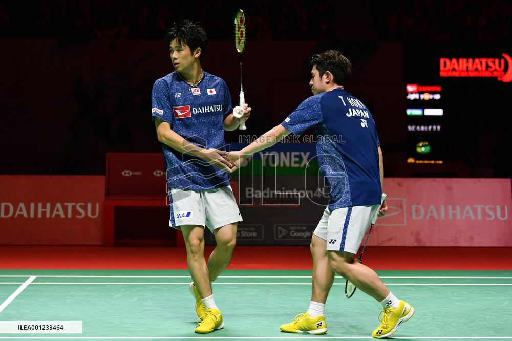 (SP)INDONESIA-JAKARTA-BADMINTON-INDONESIA MASTERS 2023-MEN'S DOUBLES-SEMIFINALS