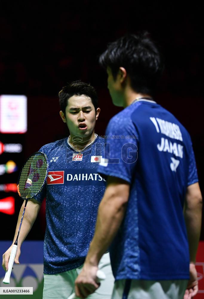 (SP)INDONESIA-JAKARTA-BADMINTON-INDONESIA MASTERS 2023-MEN'S DOUBLES-SEMIFINALS