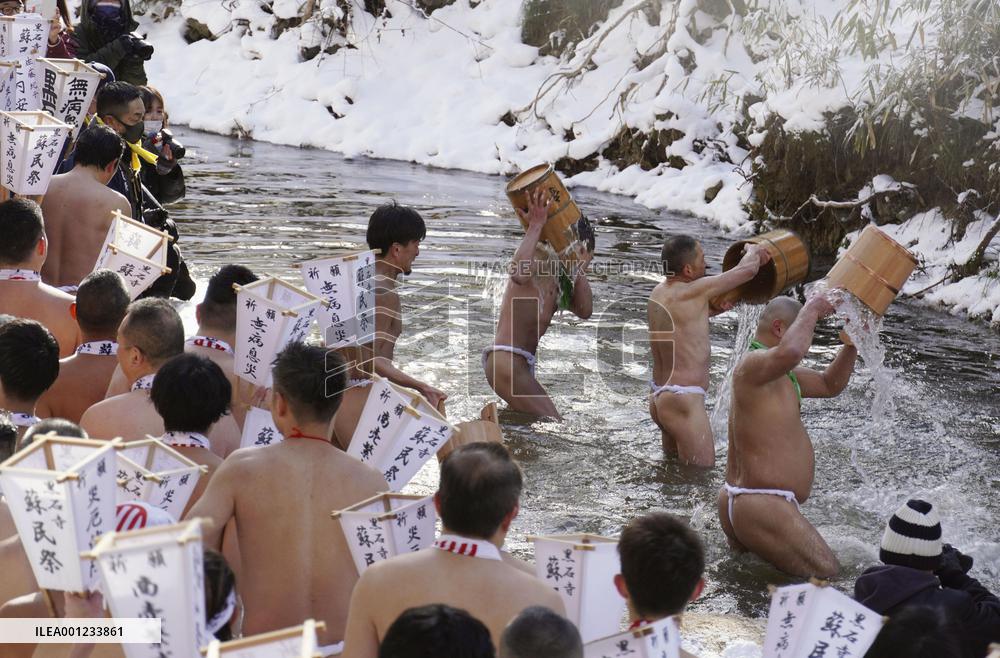 Good harvest festival in northeastern Japan
