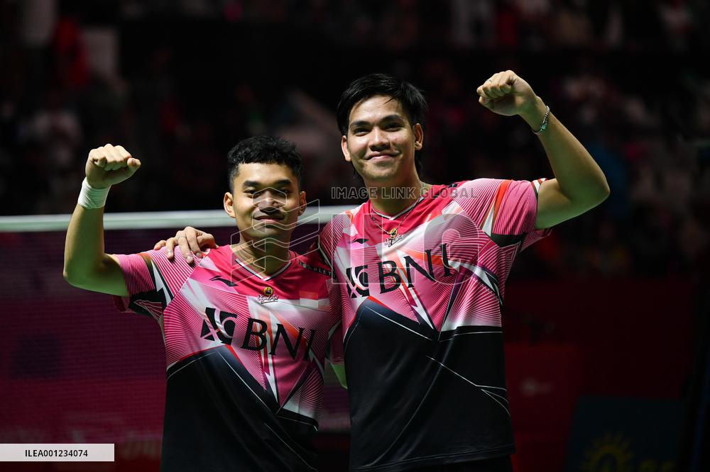 (SP)INDONESIA-JAKARTA-BADMINTON-INDONESIA MASTERS 2023-MEN'S DOUBLES-FINAL