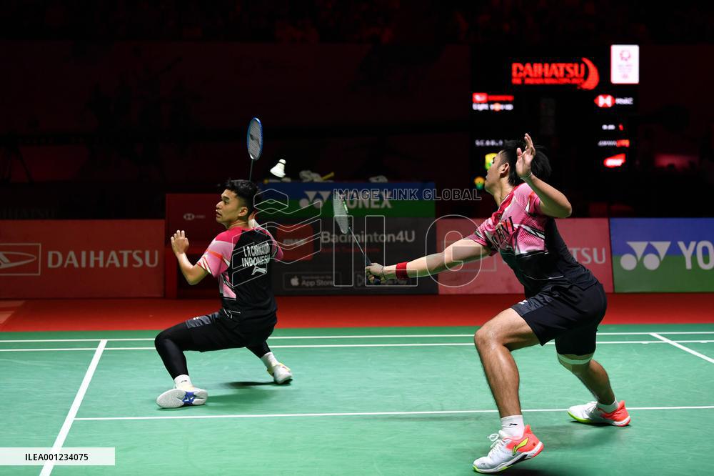 (SP)INDONESIA-JAKARTA-BADMINTON-INDONESIA MASTERS 2023-MEN'S DOUBLES-FINAL