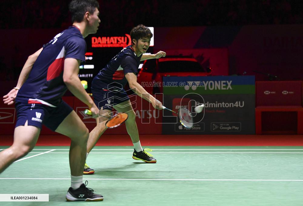 (SP)INDONESIA-JAKARTA-BADMINTON-INDONESIA MASTERS 2023-MEN'S DOUBLES-FINAL