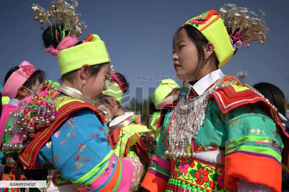 #CHINA-GUIZHOU-MIAO ETHNIC GROUP-CUSTOM-"TIAOYUE" (CN)