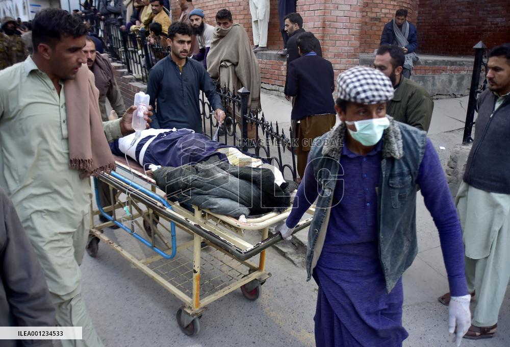 PAKISTAN-PESHAWAR-BLAST-INJURED