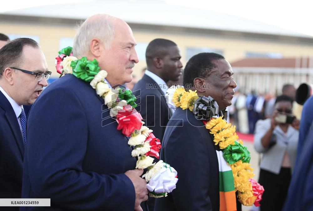 ZIMBABWE-HARARE-BELARUS-PRESIDENT-VISIT