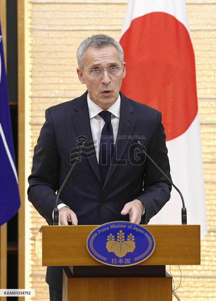 Meeting between Japan PM and NATO chief