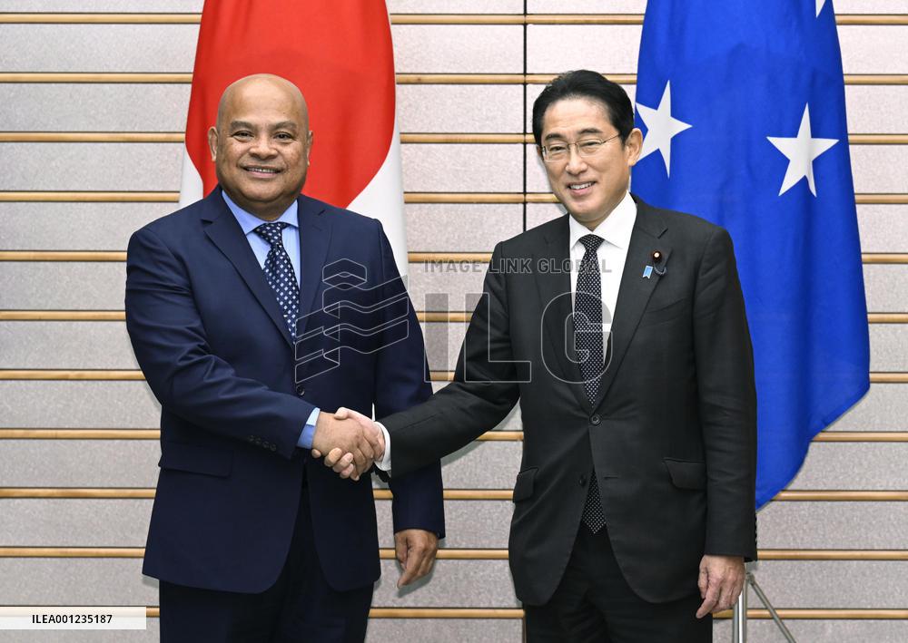 Micronesia president in Japan