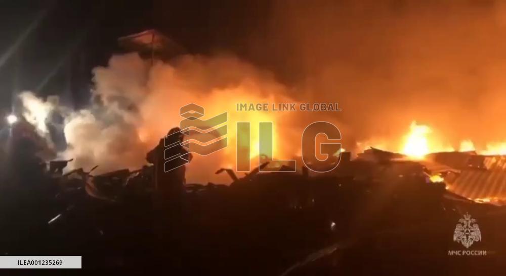 8 dead in construction site fire near Sevastopol