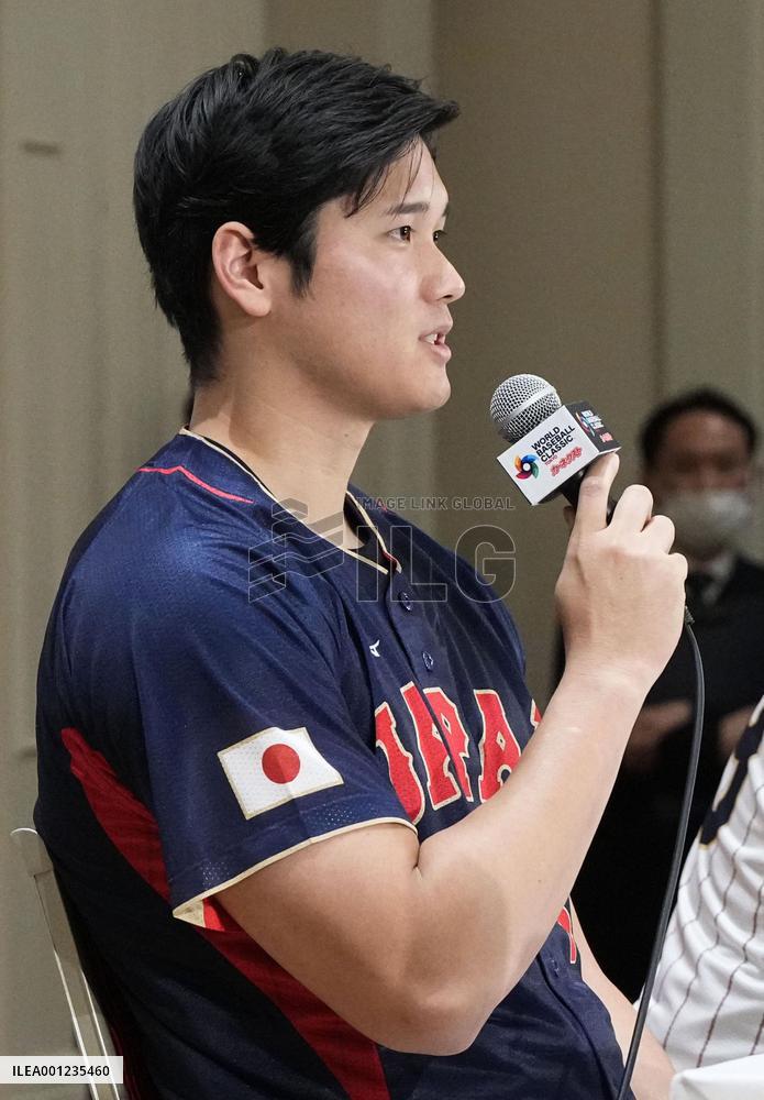 Angels Ohtani speaks in Tokyo ahead of WBC