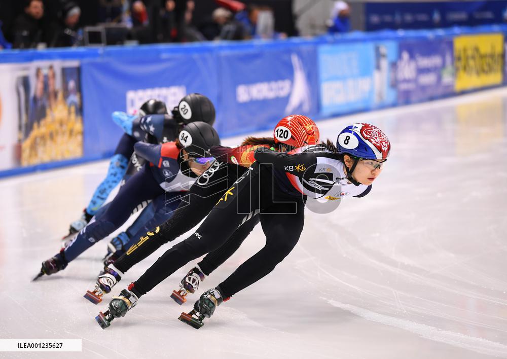 (SP)GERMANY-DRESDEN-ISU WORLD CUP-SHORT TRACK