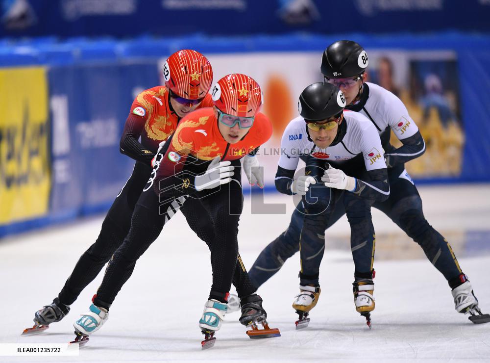 (SP)GERMANY-DRESDEN-SHORT TRACK SPEED SKATING-ISU WORLD CUP