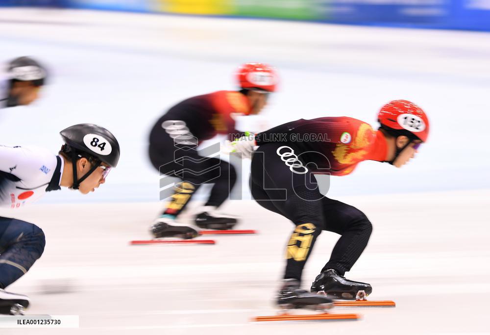 (SP)GERMANY-DRESDEN-SHORT TRACK SPEED SKATING-ISU WORLD CUP