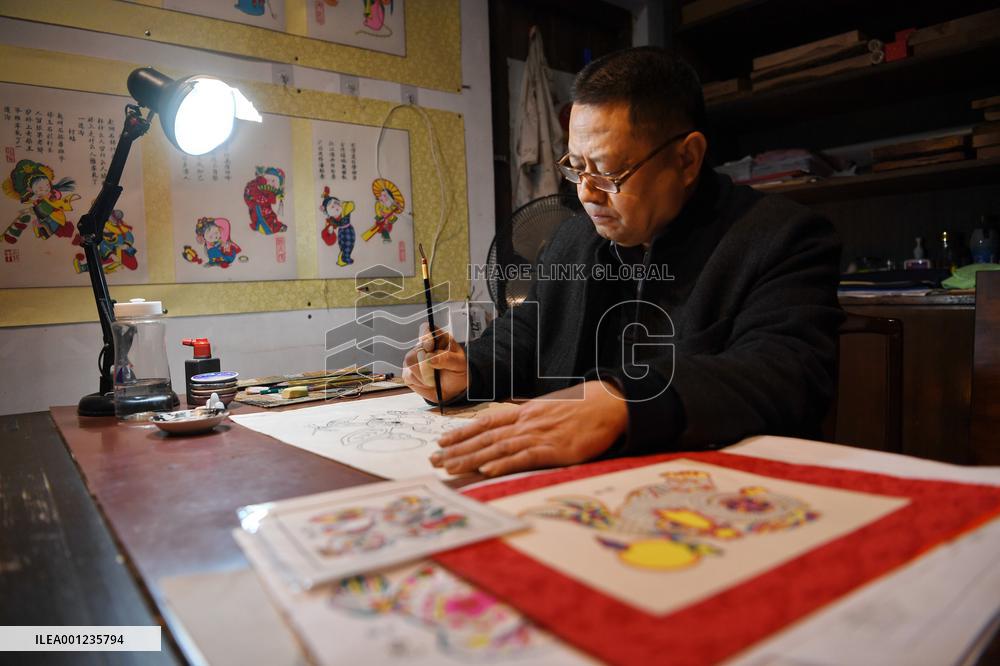 CHINA-HEBEI-WUQIANG-WOODBLOCK PAINTING (CN)