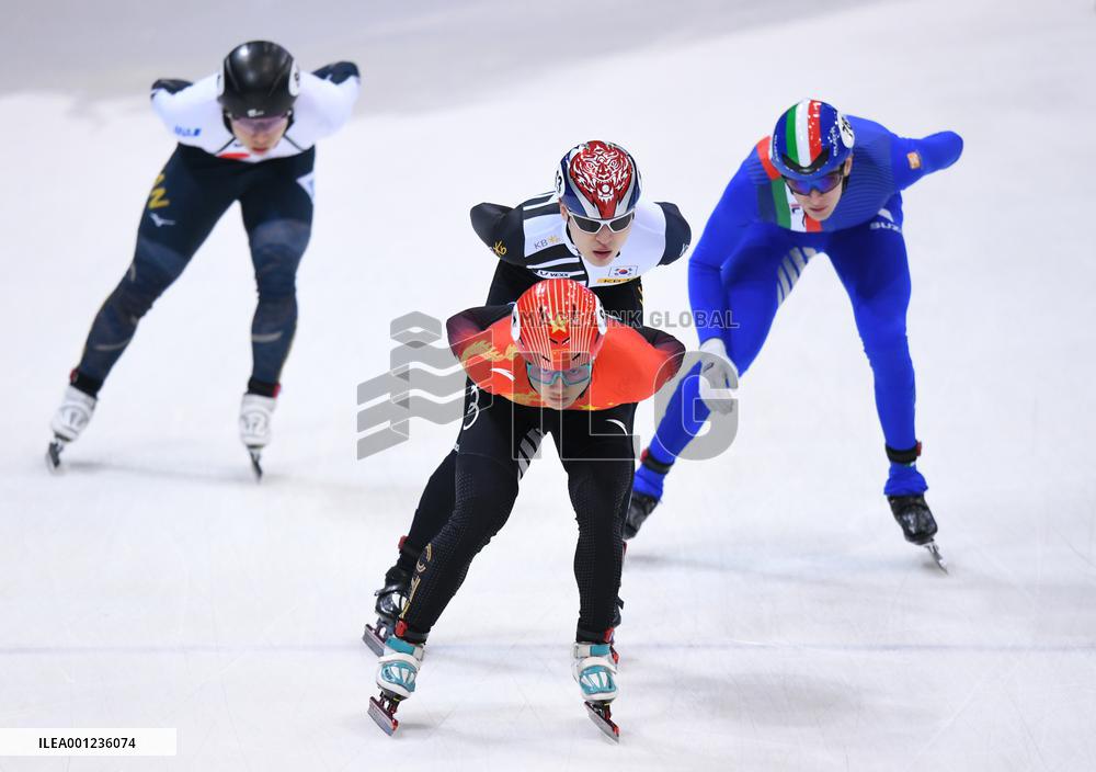(SP)GERMANY-DRESDEN-SHORT TRACK SPEED SKATING-ISU WORLD CUP