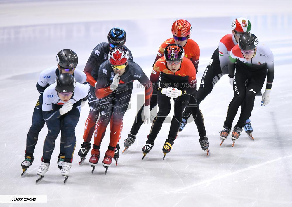 (SP)GERMANY-DRESDEN-SHORT TRACK SPEED SKATING-ISU WORLD CUP
