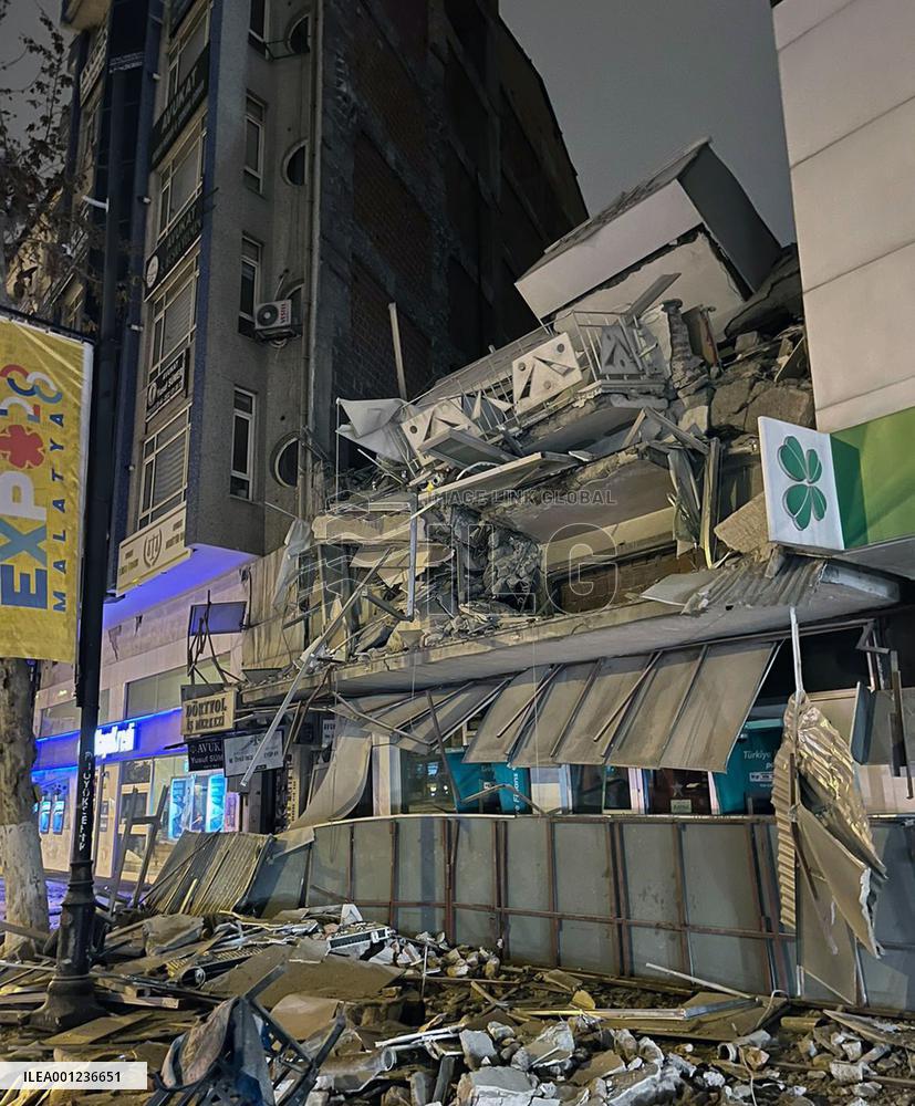 TÜRKIYE-MALATYA-EARTHQUAKES-AFTERMATH