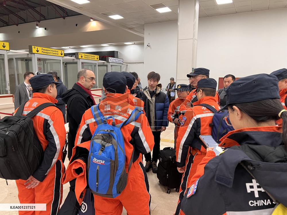 TÜRKIYE-EARTHQUAKE-CHINA-RESCUE TEAM-ARRIVAL