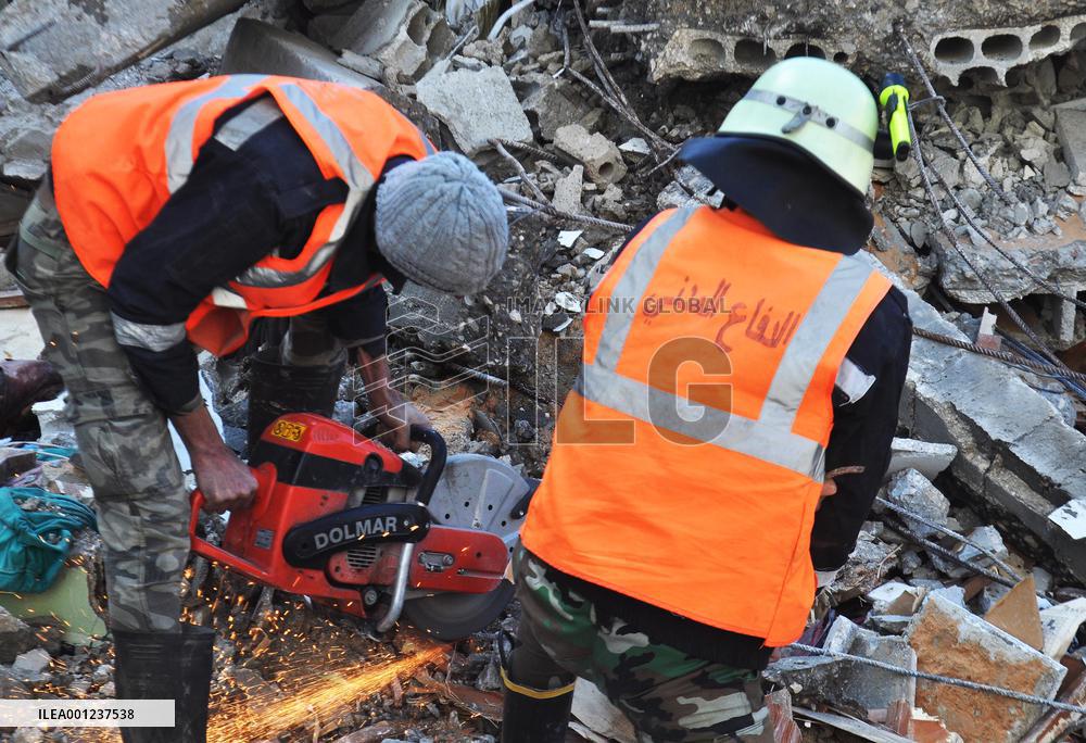 SYRIA-ALEPPO-EARTHQUAKES-RESCUE