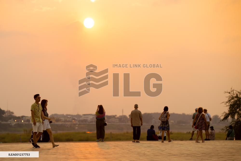 LAOS-VIENTIANE-CHINA-TOURISM-PREPARATION