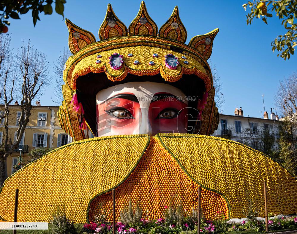 FRANCE-MENTON-LEMON FESTIVAL-PREPARATIONS