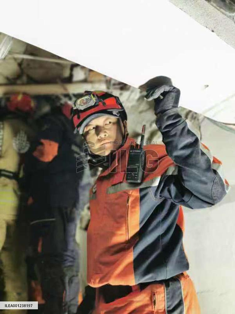 TÜRKIYE-HATAY-EARTHQUAKES-WOMAN SURVIVOR-RESCUE