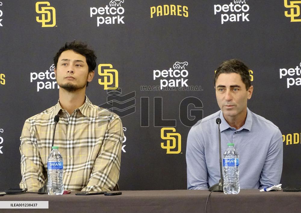 Baseball: Darvish, Preller presser