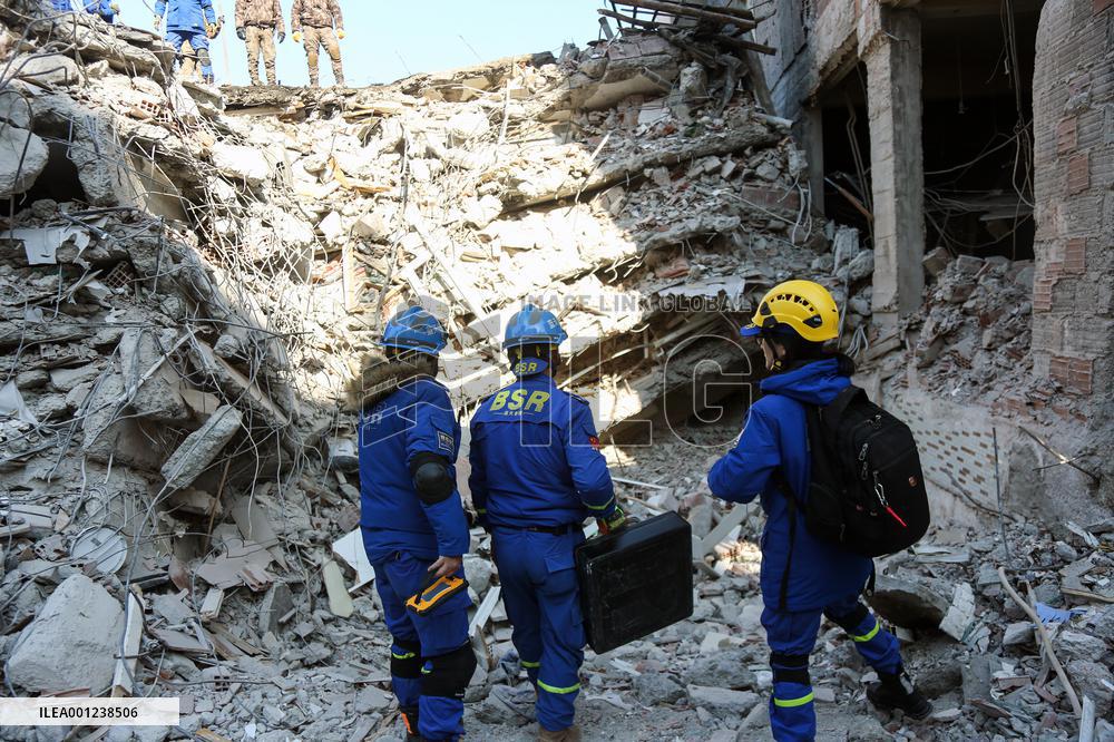 TÜRKIYE-EARTHQUAKES-CHINESE RESCUERS