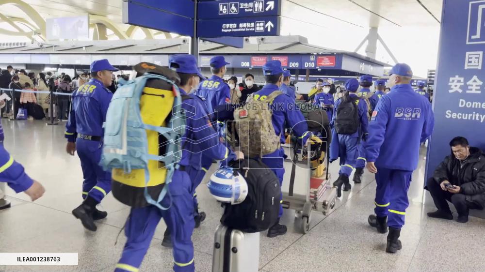 More Chinese civilian rescuers join quake relief in Türkiye