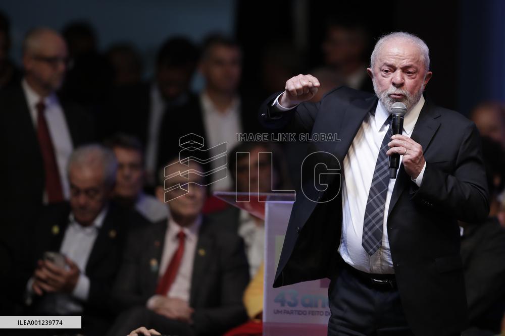 BRAZIL-BRASILIA-PRESIDENT-WORKER'S PARTY-ANNIVERSARY