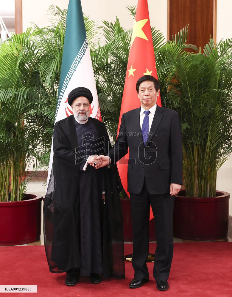 CHINA-BEIJING-LI ZHANSHU-IRANIAN PRESIDENT-MEETING (CN)