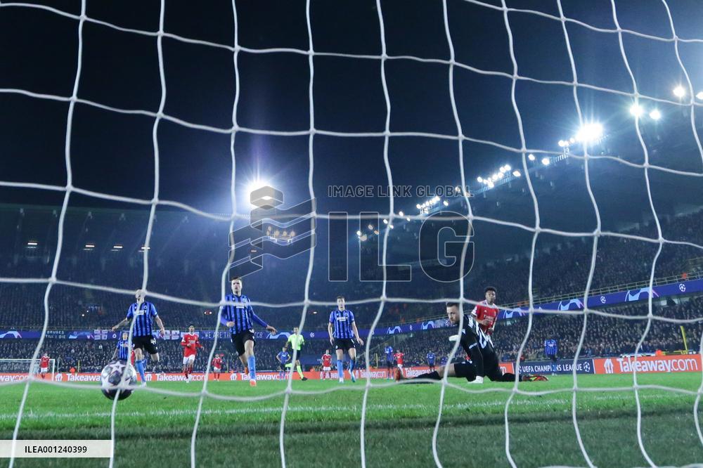 (SP)BELGIUM-BRUGES-UEFA CHAMPIONS LEAGUE-CLUB BRUGGE VS BENFICA