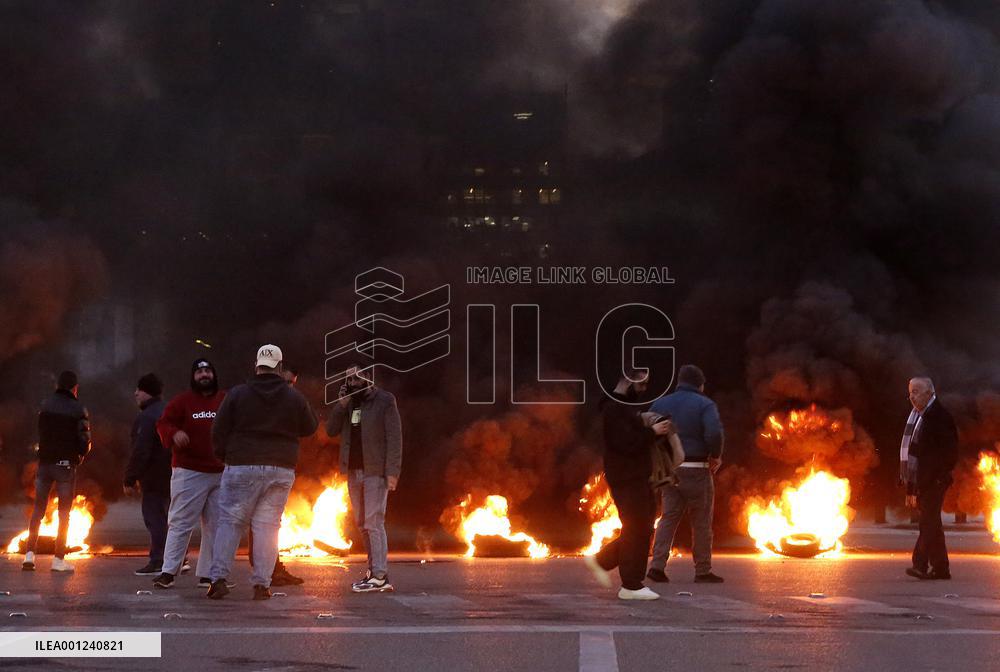 LEBANON-BEIRUT-FINANCIAL CRISIS-PROTEST