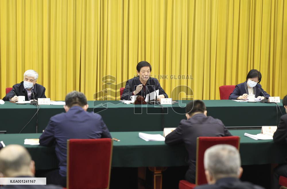 CHINA-BEIJING-LI ZHANSHU-SYMPOSIUM-YELLOW RIVER PROTECTION LAW (CN)