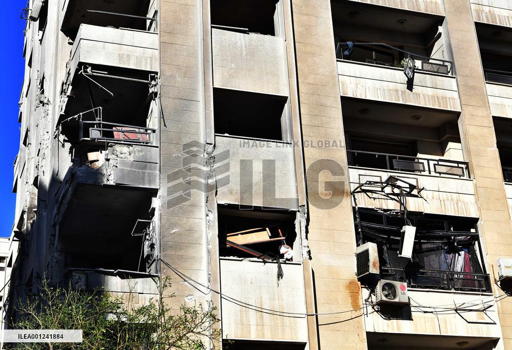 SYRIA-DAMASCUS-ISRAEL-MISSILE-STRIKE