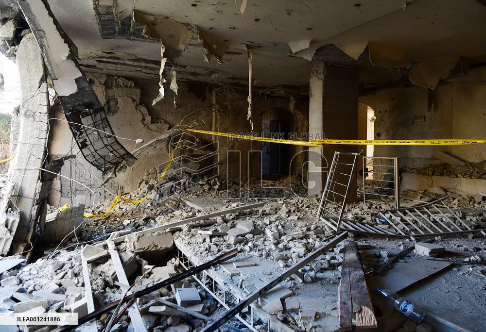 SYRIA-DAMASCUS-ISRAEL-MISSILE-STRIKE