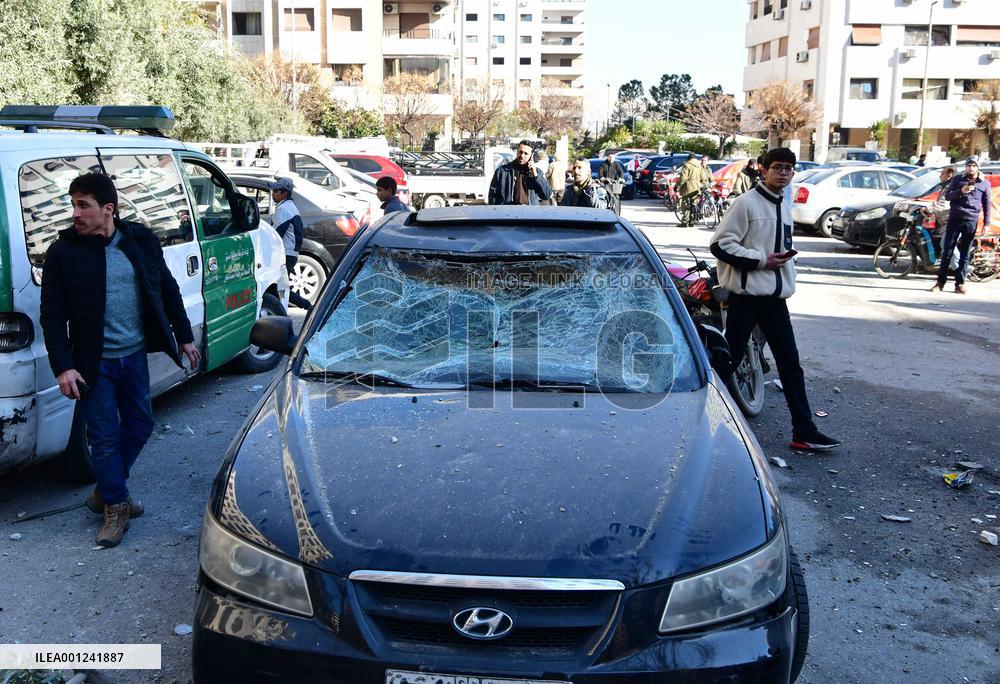 SYRIA-DAMASCUS-ISRAEL-MISSILE-STRIKE