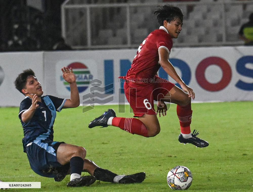 (SP)INDONESIA-JAKARTA-FOOTBALL-U20-FRIENDLY MATCH-INDONESIA VS GUATEMALA