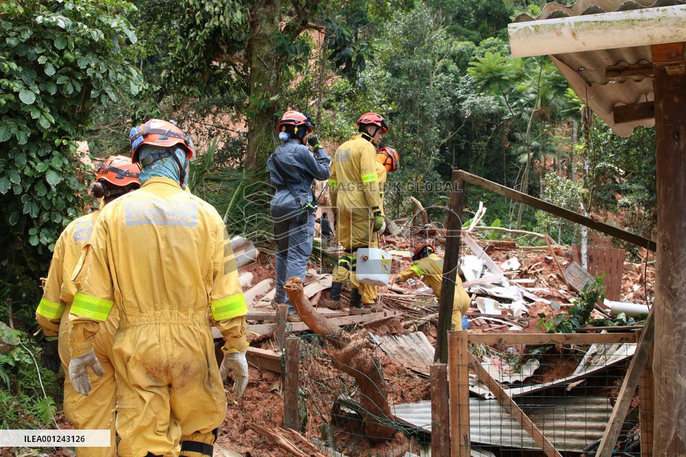 BRAZIL-SAO SEBASTIAO-STORM-AFTERMATH