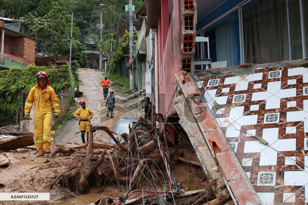 BRAZIL-SAO SEBASTIAO-STORM-AFTERMATH