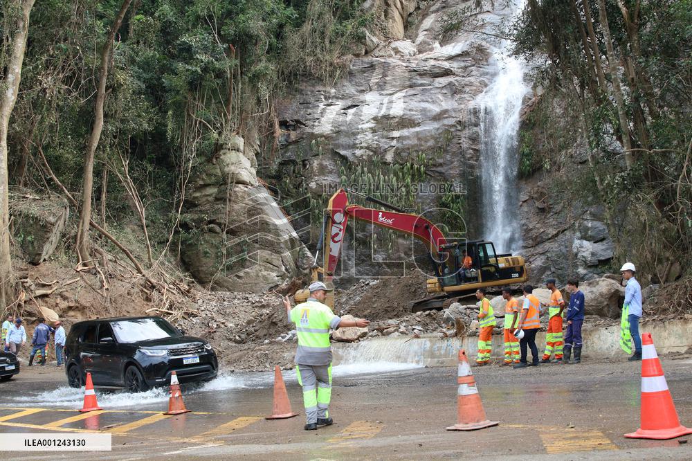 BRAZIL-SAO SEBASTIAO-STORM-AFTERMATH