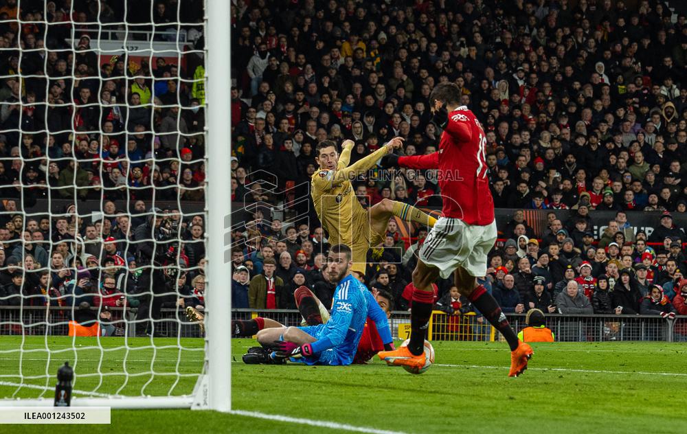 (SP)BRITAIN-MANCHESTER-FOOTBALL-UEFA EUROPA LEAGUE-MANCHESTER UNITED VS BARCELONA