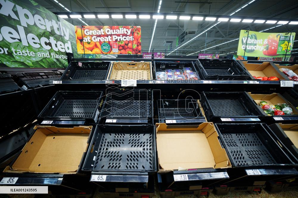 BRITAIN-FRUIT AND VEGETABLE-SHORTAGE